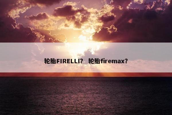轮胎FIRELLI？ 轮胎firemax？