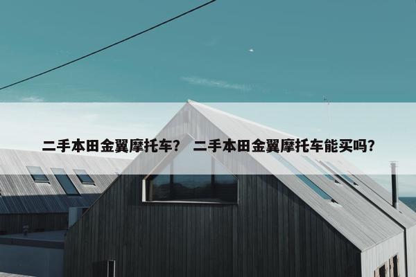 二手本田金翼摩托车？ 二手本田金翼摩托车能买吗？