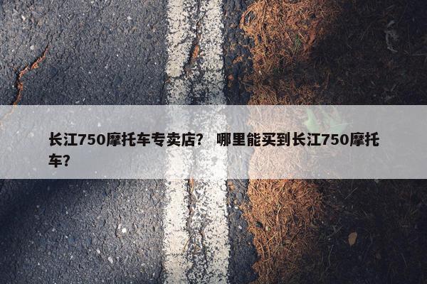 长江750摩托车专卖店？ 哪里能买到长江750摩托车？