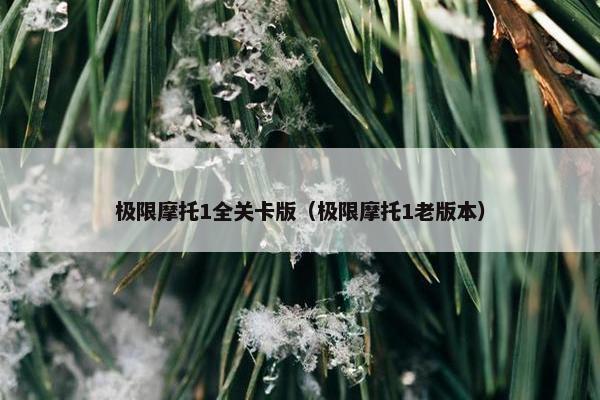 极限摩托1全关卡版（极限摩托1老版本）