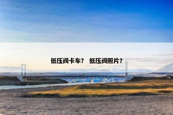 低压阀卡车？ 低压阀照片？