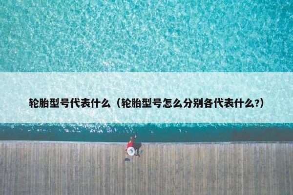 轮胎型号代表什么（轮胎型号怎么分别各代表什么?）