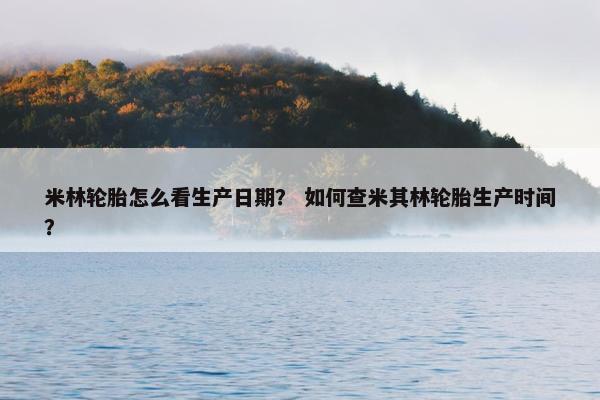 米林轮胎怎么看生产日期？ 如何查米其林轮胎生产时间？