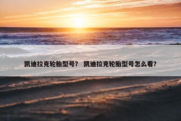 凯迪拉克轮胎型号？ 凯迪拉克轮胎型号怎么看？