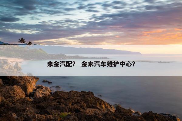 来金汽配？ 金来汽车维护中心？