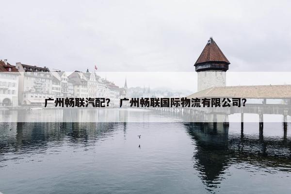 广州畅联汽配？ 广州畅联国际物流有限公司？