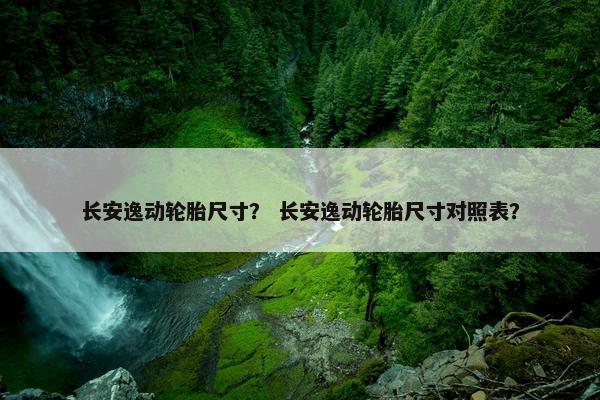 长安逸动轮胎尺寸？ 长安逸动轮胎尺寸对照表？