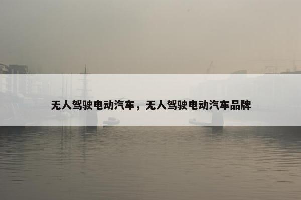 无人驾驶电动汽车，无人驾驶电动汽车品牌