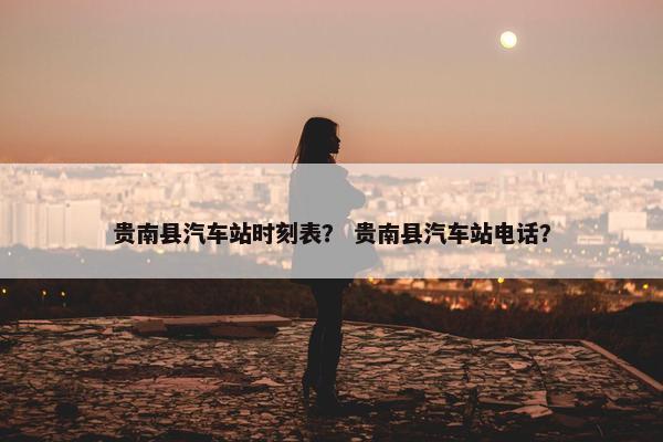 贵南县汽车站时刻表？ 贵南县汽车站电话？