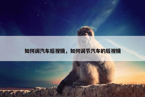 如何调汽车后视镜，如何调节汽车的后视镜