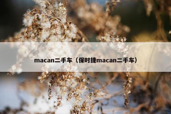 macan二手车（保时捷macan二手车）