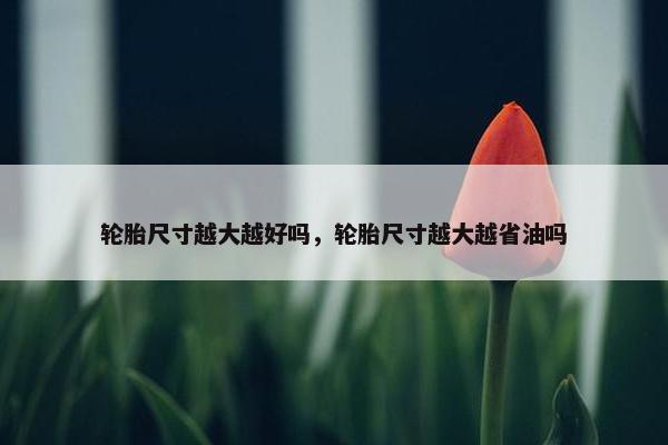 轮胎尺寸越大越好吗，轮胎尺寸越大越省油吗