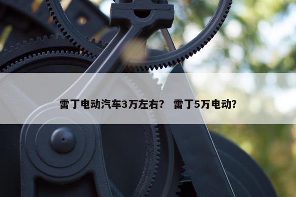 雷丁电动汽车3万左右？ 雷丁5万电动？