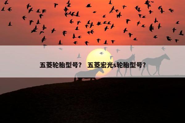五菱轮胎型号？ 五菱宏光s轮胎型号？