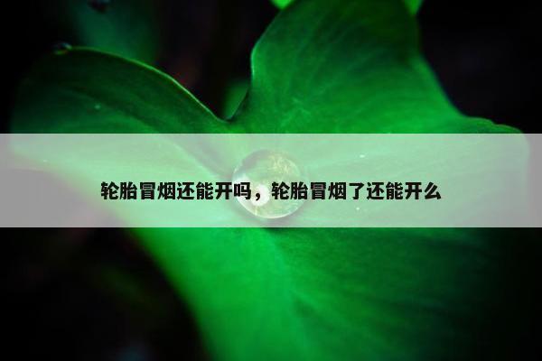轮胎冒烟还能开吗，轮胎冒烟了还能开么