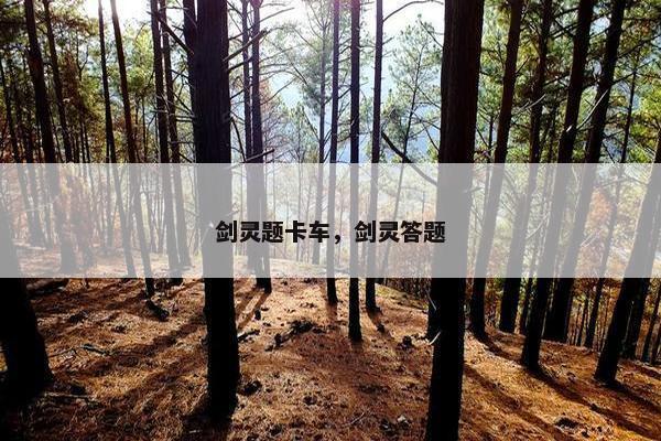 剑灵题卡车，剑灵答题
