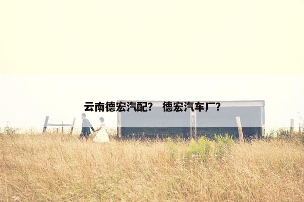 云南德宏汽配？ 德宏汽车厂？