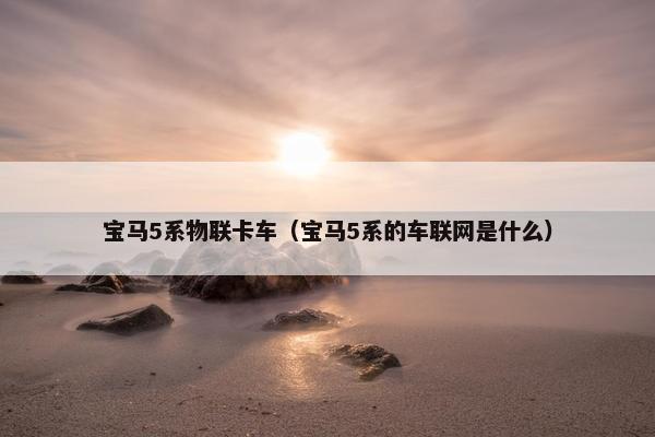 宝马5系物联卡车（宝马5系的车联网是什么）