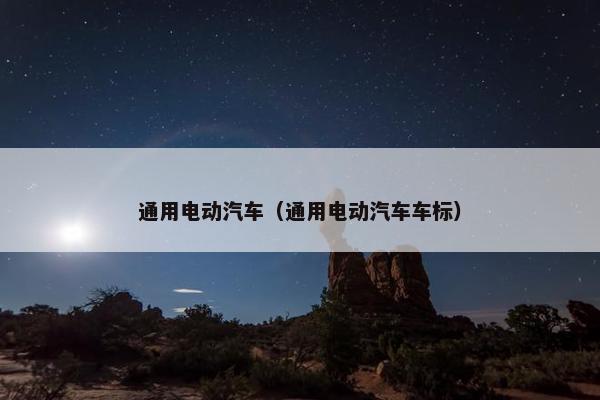 通用电动汽车（通用电动汽车车标）