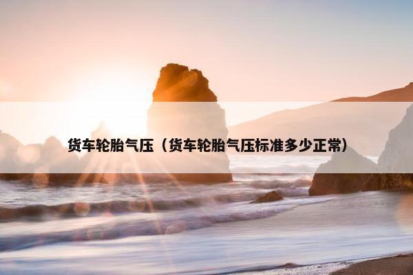 货车轮胎气压（货车轮胎气压标准多少正常）