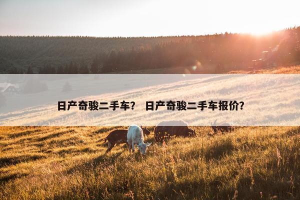 日产奇骏二手车？ 日产奇骏二手车报价？