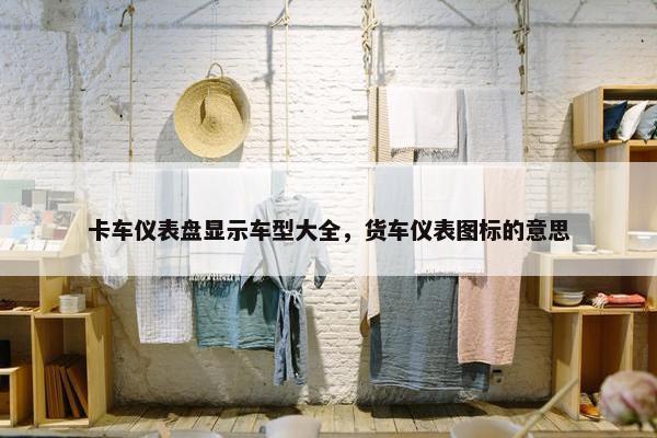 卡车仪表盘显示车型大全，货车仪表图标的意思