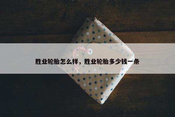 胜业轮胎怎么样，胜业轮胎多少钱一条