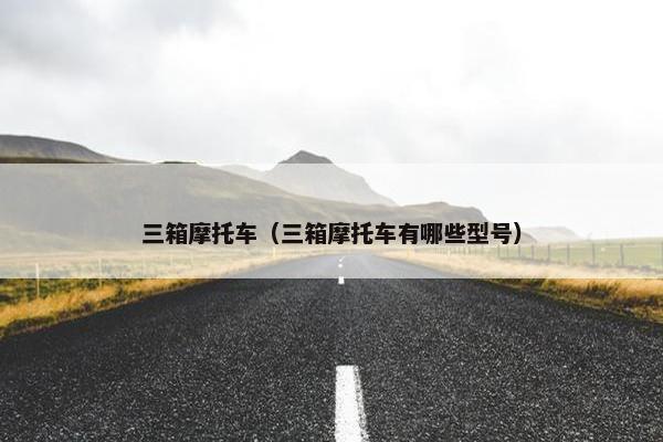 三箱摩托车（三箱摩托车有哪些型号）