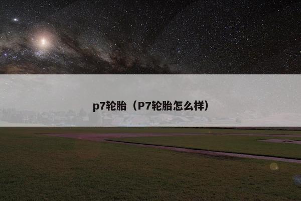 p7轮胎（P7轮胎怎么样）