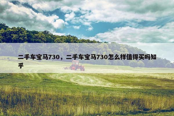 二手车宝马730，二手车宝马730怎么样值得买吗知乎