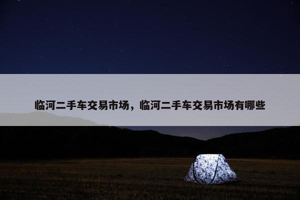 临河二手车交易市场，临河二手车交易市场有哪些