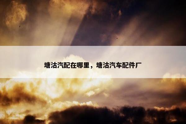 塘沽汽配在哪里，塘沽汽车配件厂