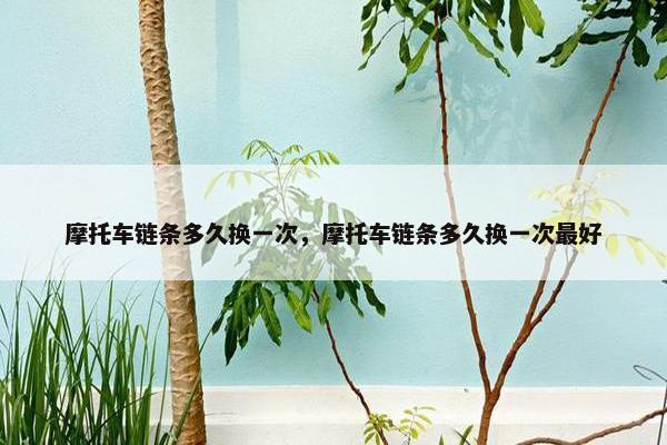 摩托车链条多久换一次，摩托车链条多久换一次最好