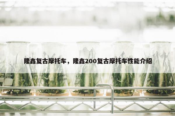 隆鑫复古摩托车，隆鑫200复古摩托车性能介绍