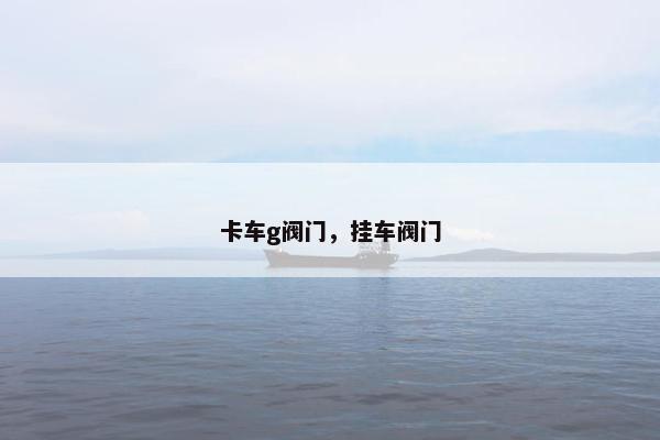 卡车g阀门，挂车阀门
