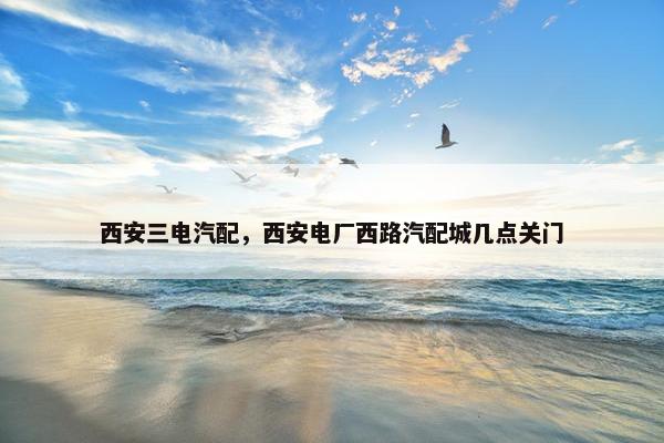 西安三电汽配，西安电厂西路汽配城几点关门