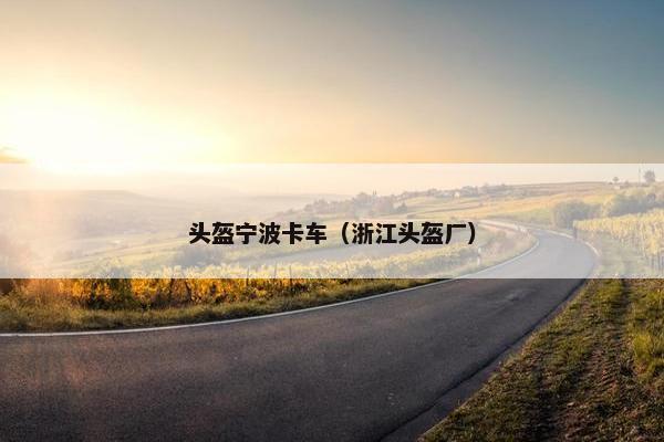 头盔宁波卡车（浙江头盔厂）