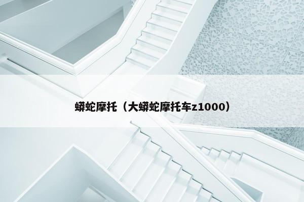 蟒蛇摩托（大蟒蛇摩托车z1000）