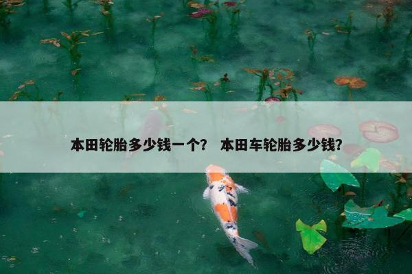 本田轮胎多少钱一个？ 本田车轮胎多少钱？
