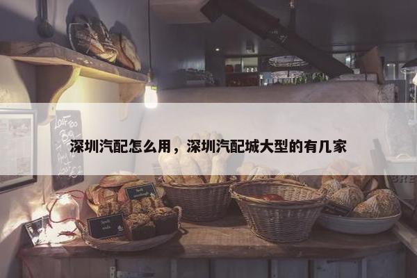 深圳汽配怎么用，深圳汽配城大型的有几家