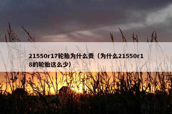 21550r17轮胎为什么贵（为什么21550r18的轮胎这么少）