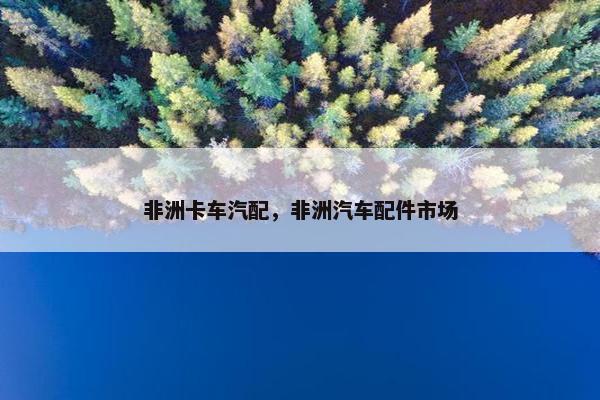 非洲卡车汽配，非洲汽车配件市场