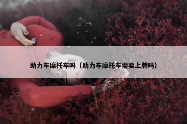 助力车摩托车吗（助力车摩托车需要上牌吗）