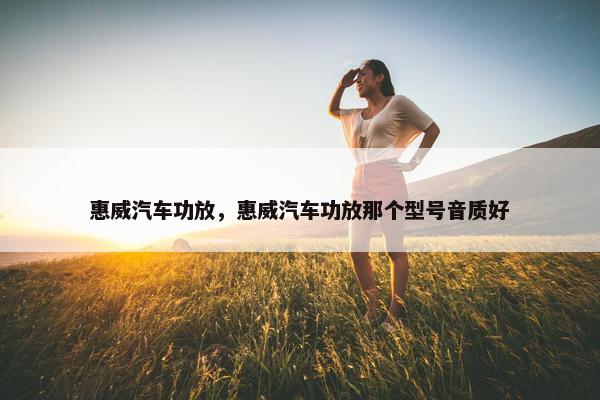 惠威汽车功放，惠威汽车功放那个型号音质好