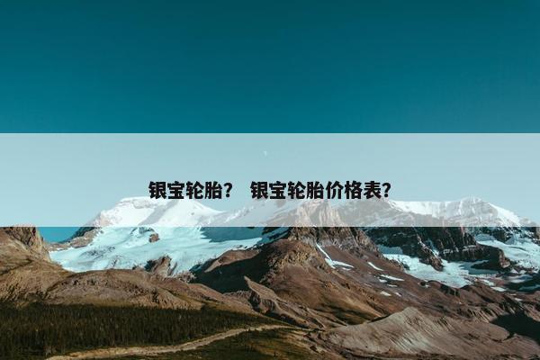 银宝轮胎？ 银宝轮胎价格表？