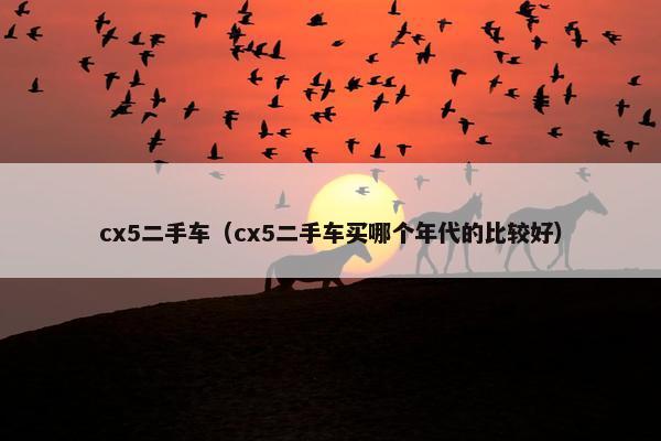 cx5二手车（cx5二手车买哪个年代的比较好）