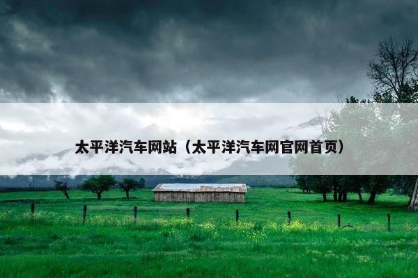 太平洋汽车网站（太平洋汽车网官网首页）