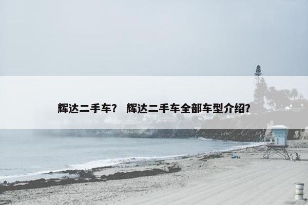 辉达二手车？ 辉达二手车全部车型介绍？