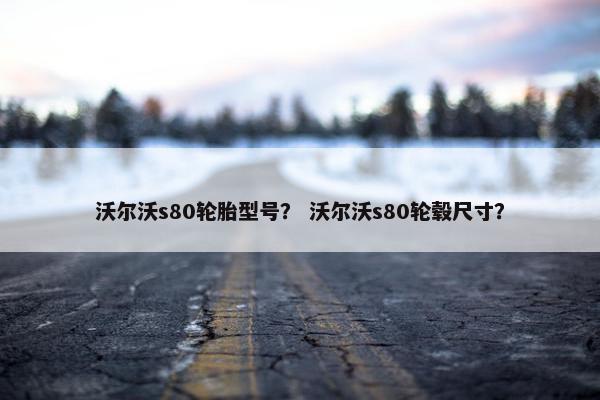 沃尔沃s80轮胎型号？ 沃尔沃s80轮毂尺寸？