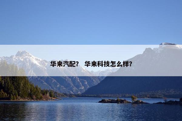 华来汽配？ 华来科技怎么样？